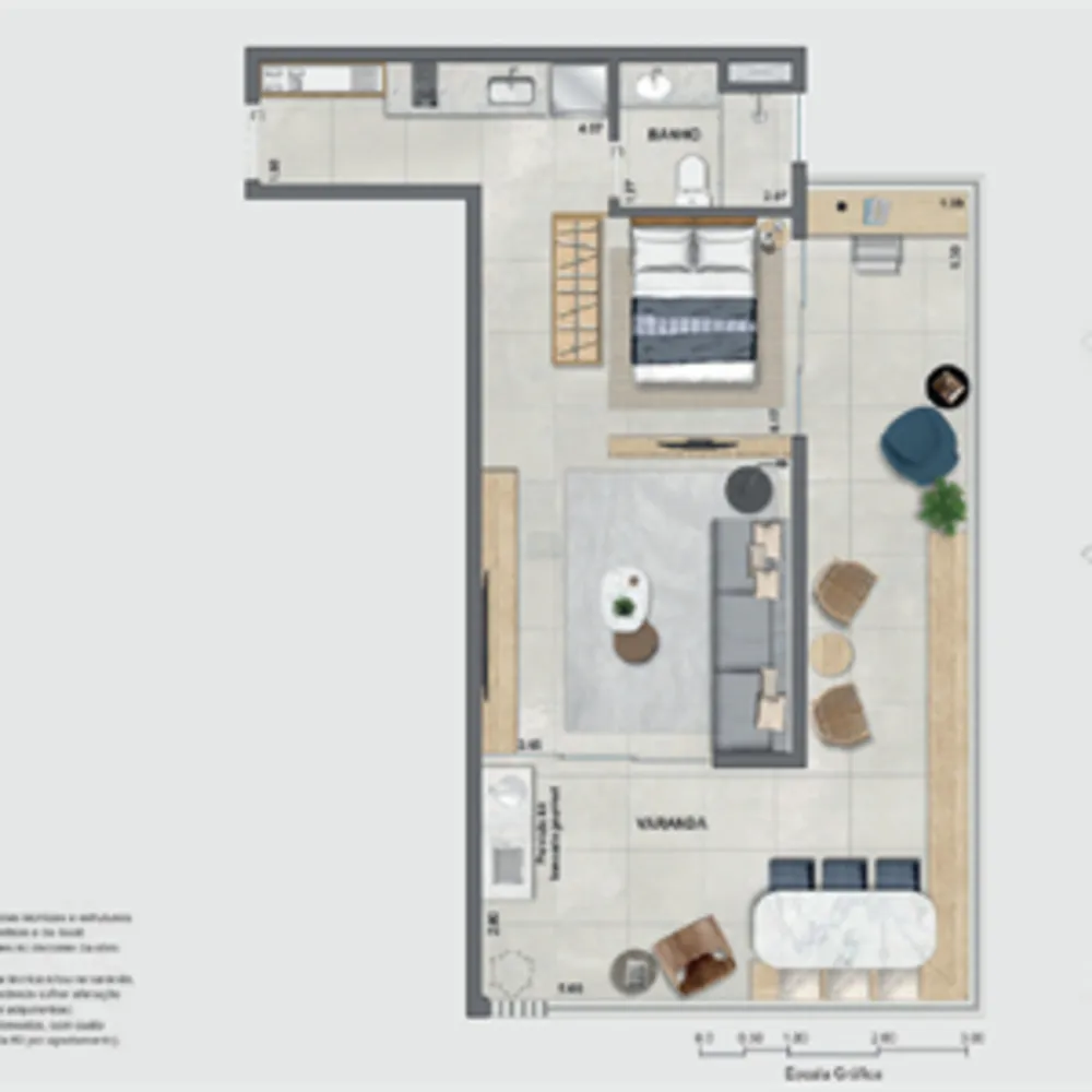Apartamento, 1 quarto, 39 m² - Foto 52