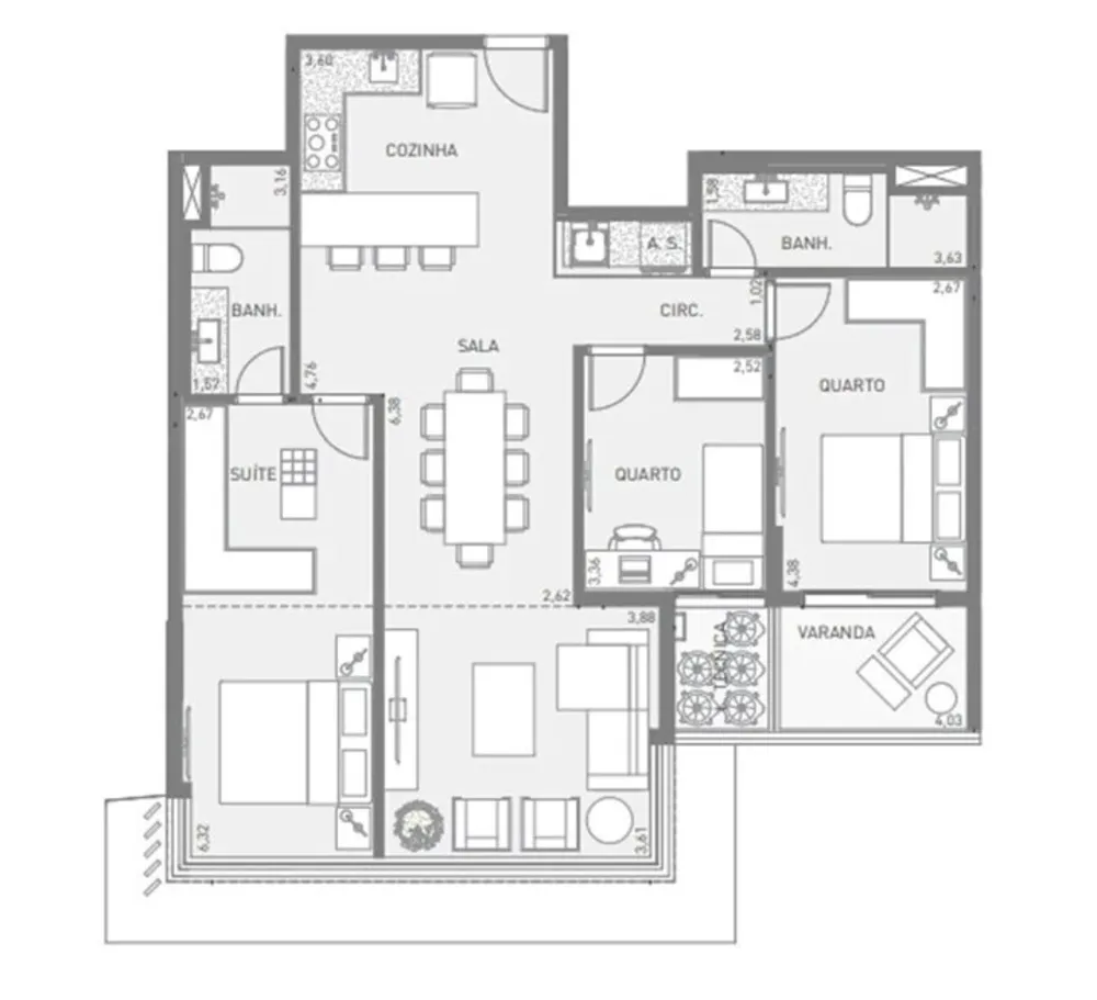 Apartamento, 3 quartos, 125 m² - Foto 18