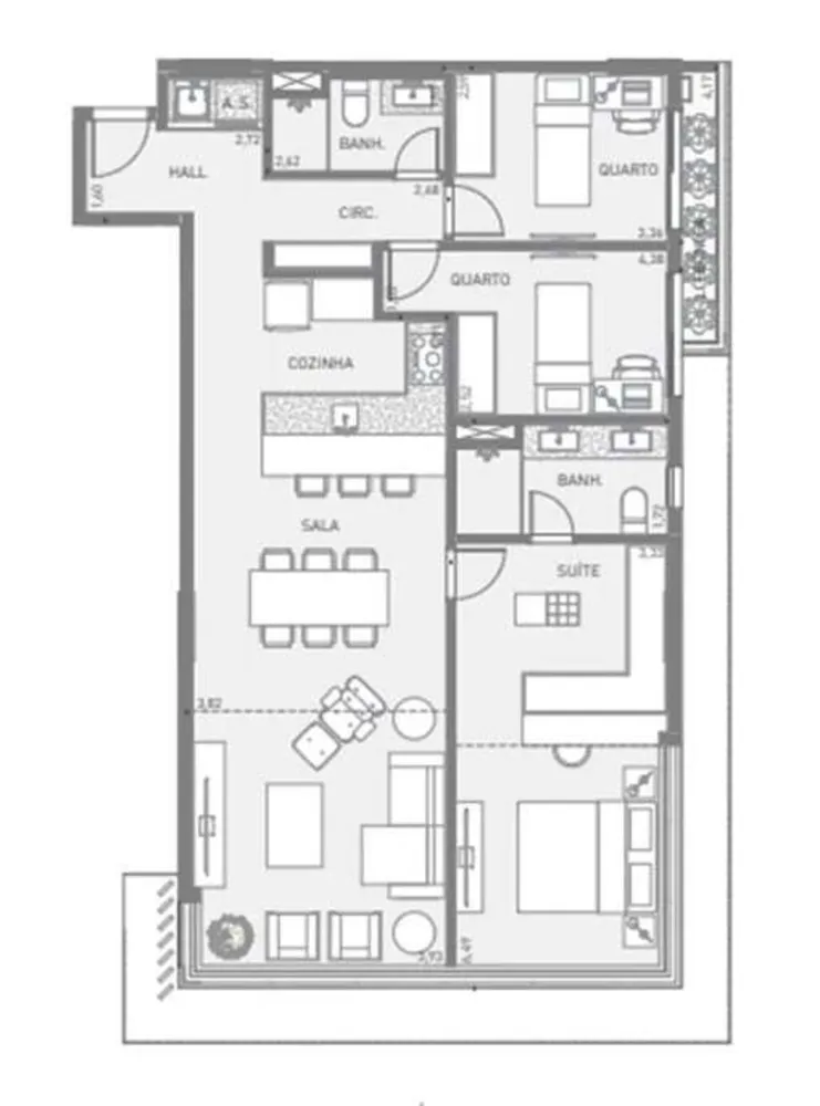 Apartamento, 3 quartos, 125 m² - Foto 19