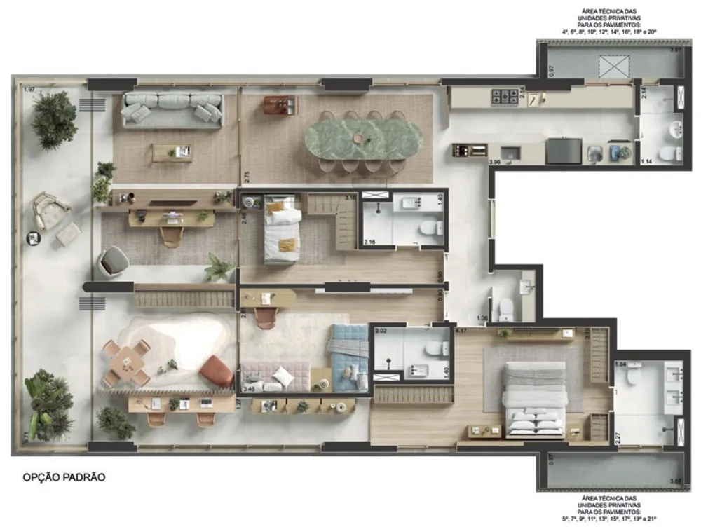 Apartamento, 3 quartos, 167 m² - Foto 21