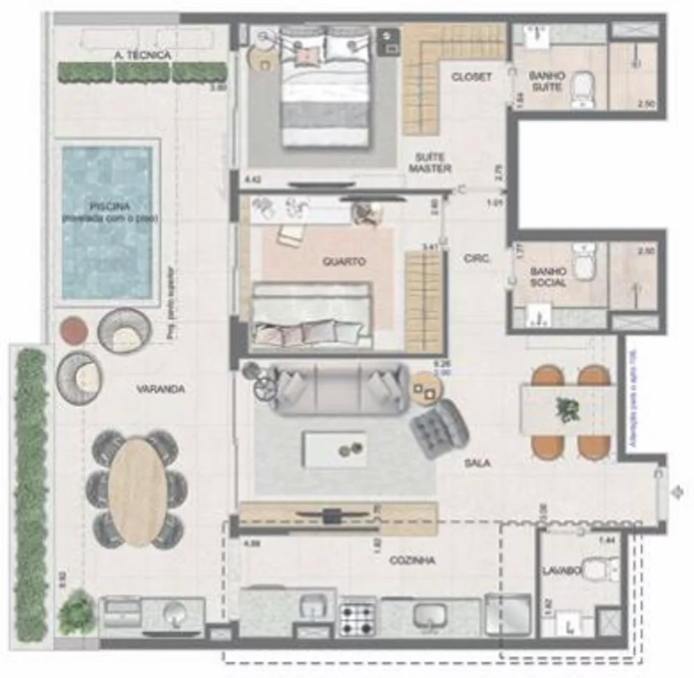 Apartamento, 2 quartos, 77 m² - Foto 32