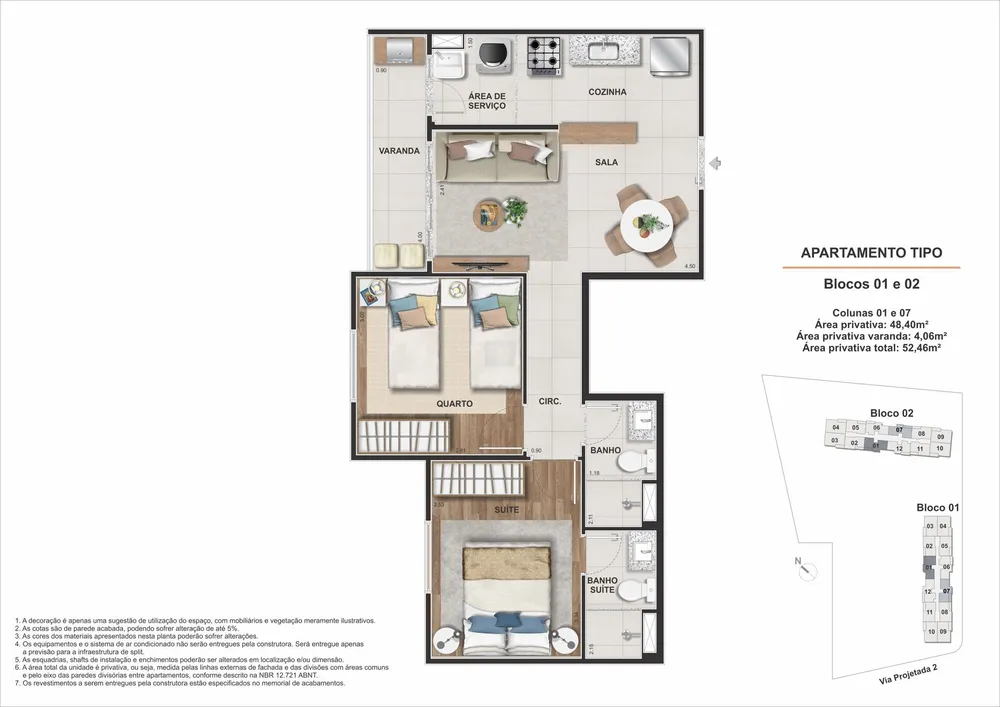 Apartamento, 2 quartos, 52 m² - Foto 68