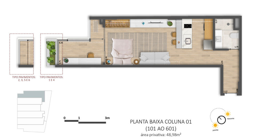 Apartamento, 1 quarto, 43 m² - Foto 38