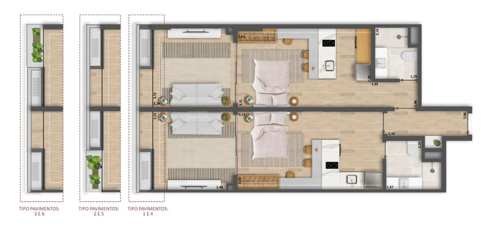 Apartamento, 1 quarto, 43 m² - Foto 37