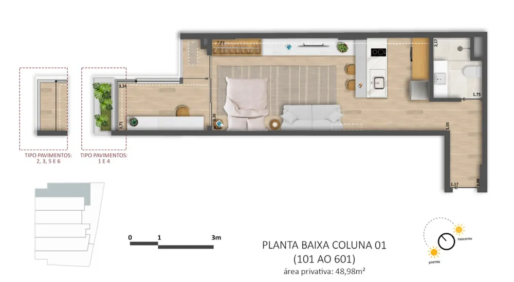 Apartamento, 1 quarto, 43 m² - Foto 39