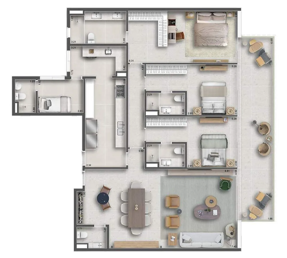 Apartamento, 3 quartos, 166 m² - Foto 18