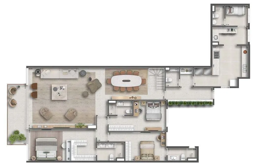 Apartamento, 3 quartos, 166 m² - Foto 47