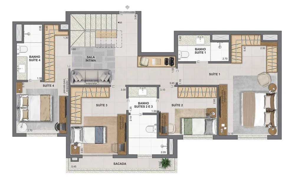 Apartamento, 2 quartos, 75 m² - Foto 55