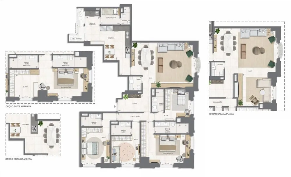 Apartamento, 4 quartos, 211 m² - Foto 73
