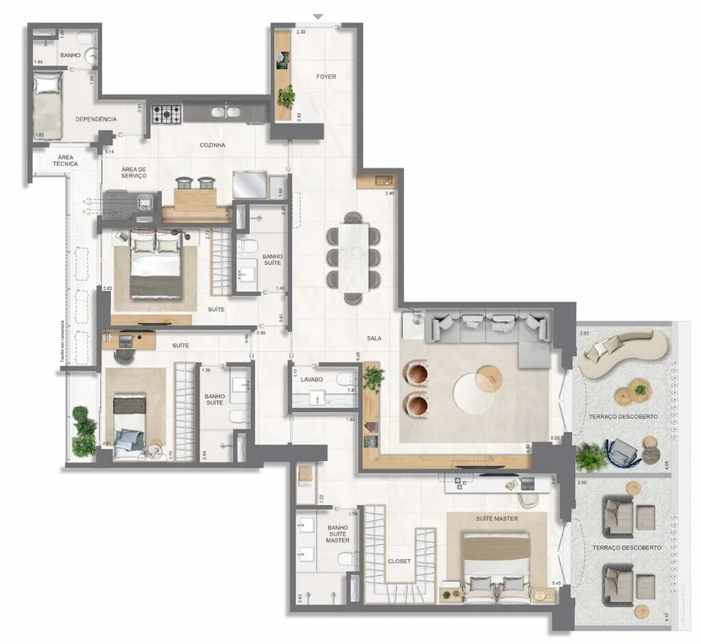 Apartamento, 4 quartos, 211 m² - Foto 65