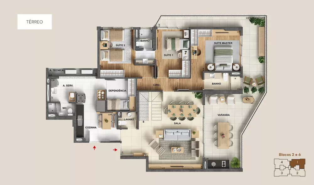 Apartamento, 3 quartos, 171 m² - Foto 7