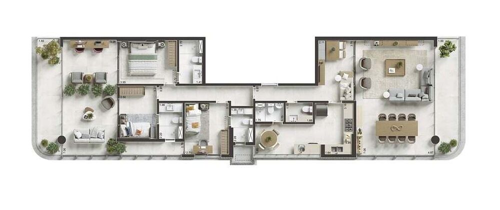 Apartamento à venda com 3 quartos, 172m² - Foto 14