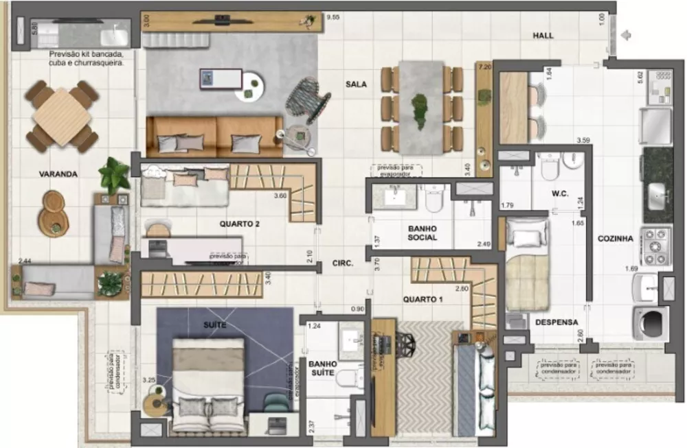 Apartamento, 3 quartos, 139 m² - Foto 56