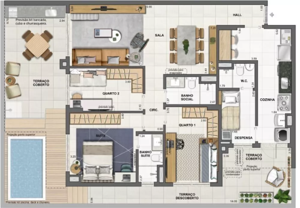 Apartamento, 3 quartos, 139 m² - Foto 63