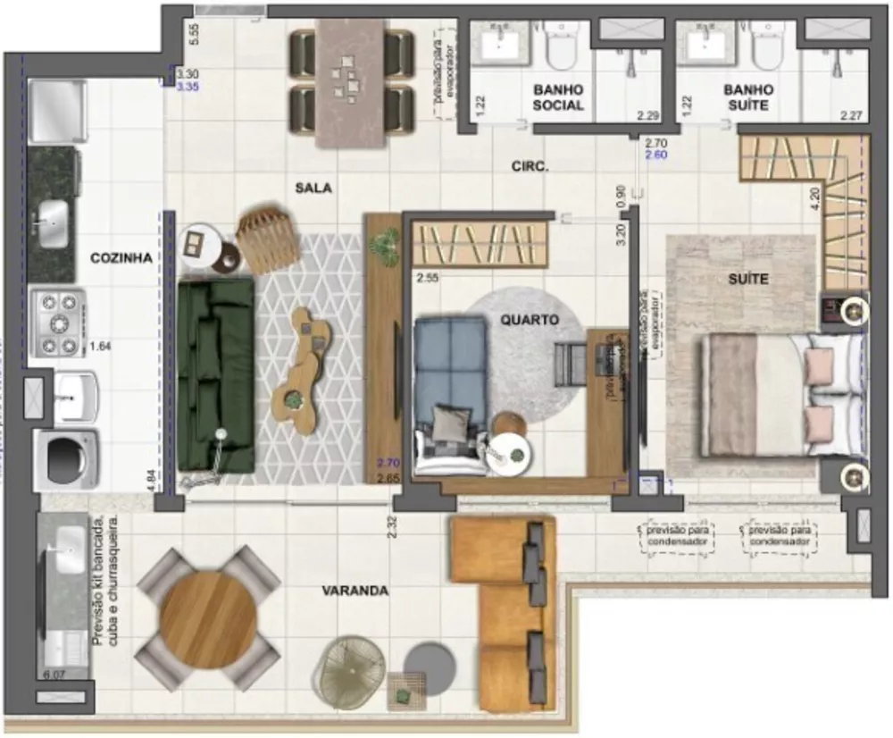 Apartamento, 3 quartos, 139 m² - Foto 55