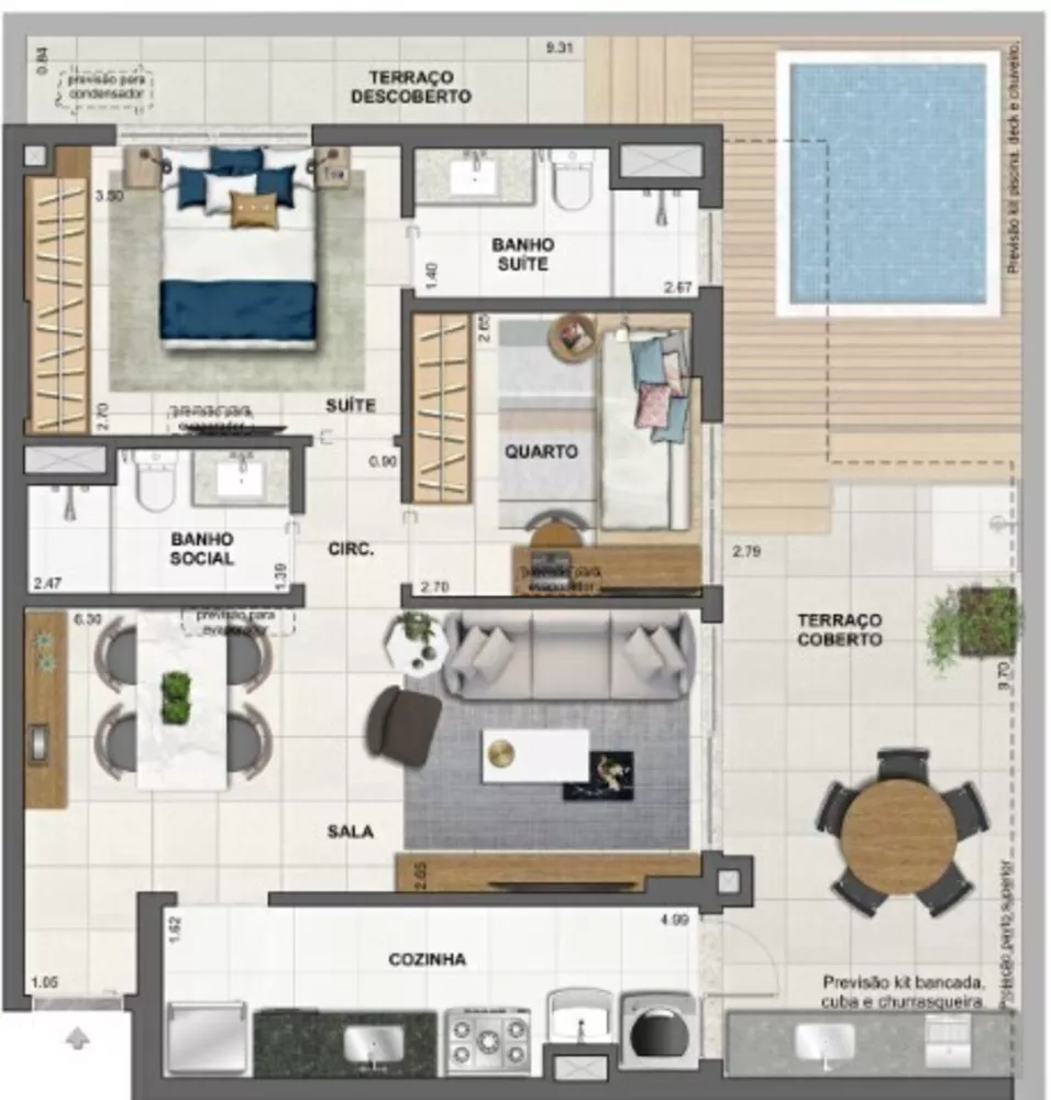 Apartamento, 3 quartos, 139 m² - Foto 59