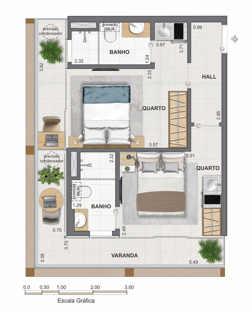Apartamento, 2 quartos, 65 m² - Foto 13