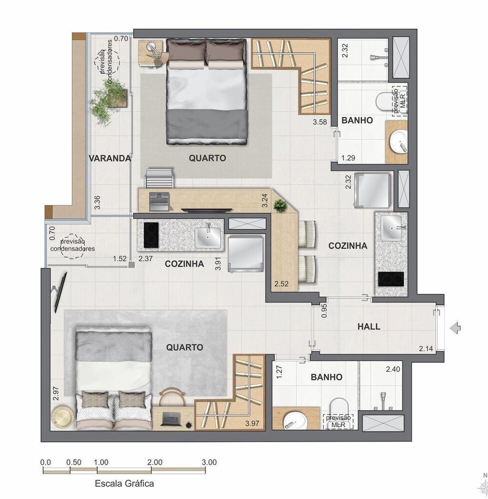 Apartamento, 2 quartos, 65 m² - Foto 24