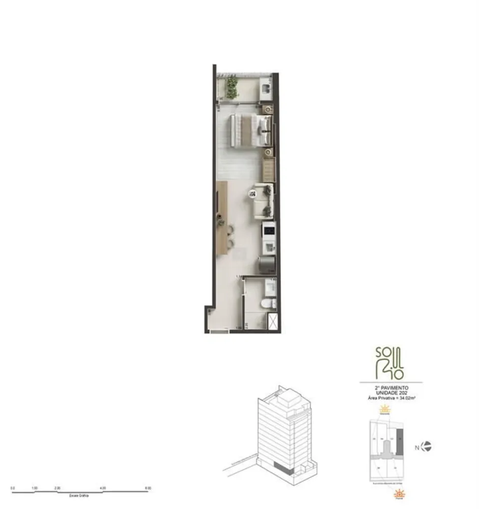 Apartamento, 1 quarto, 34 m² - Foto 29