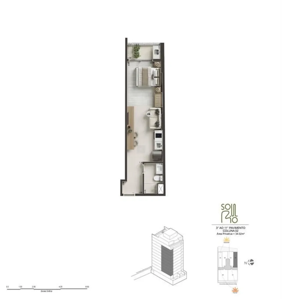 Apartamento, 1 quarto, 34 m² - Foto 21