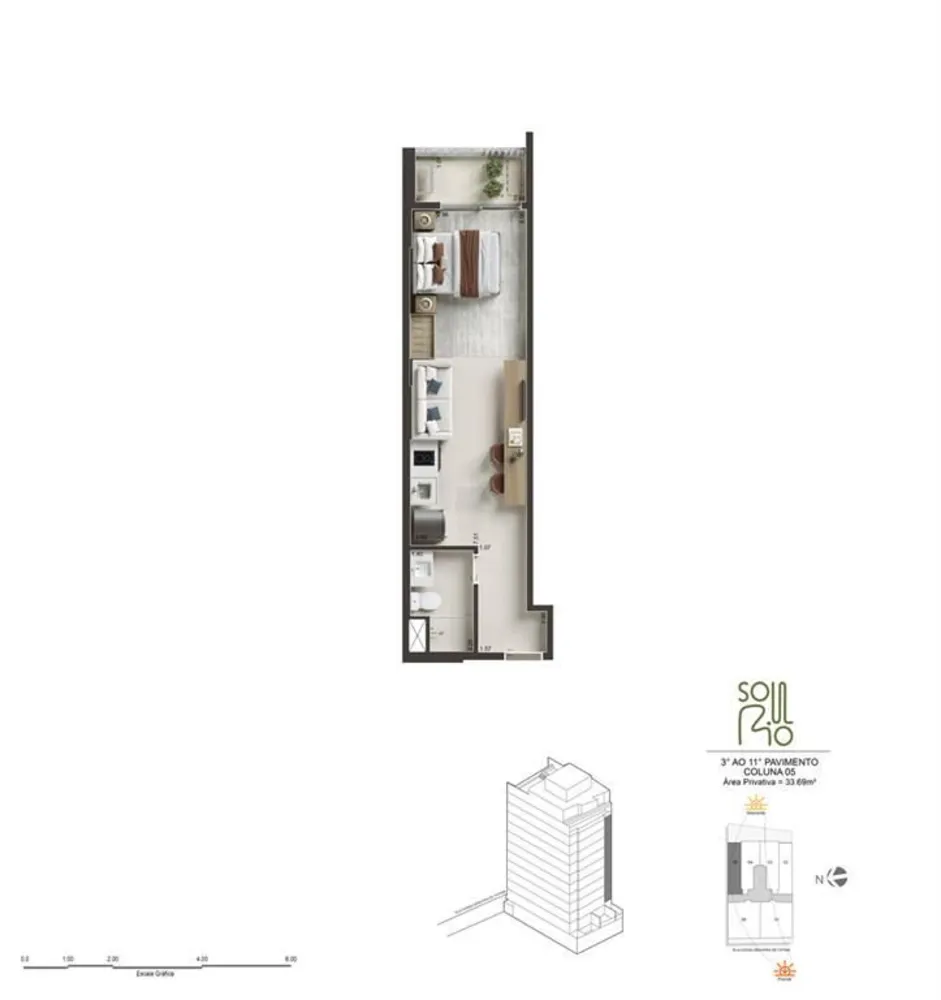 Apartamento, 1 quarto, 34 m² - Foto 21