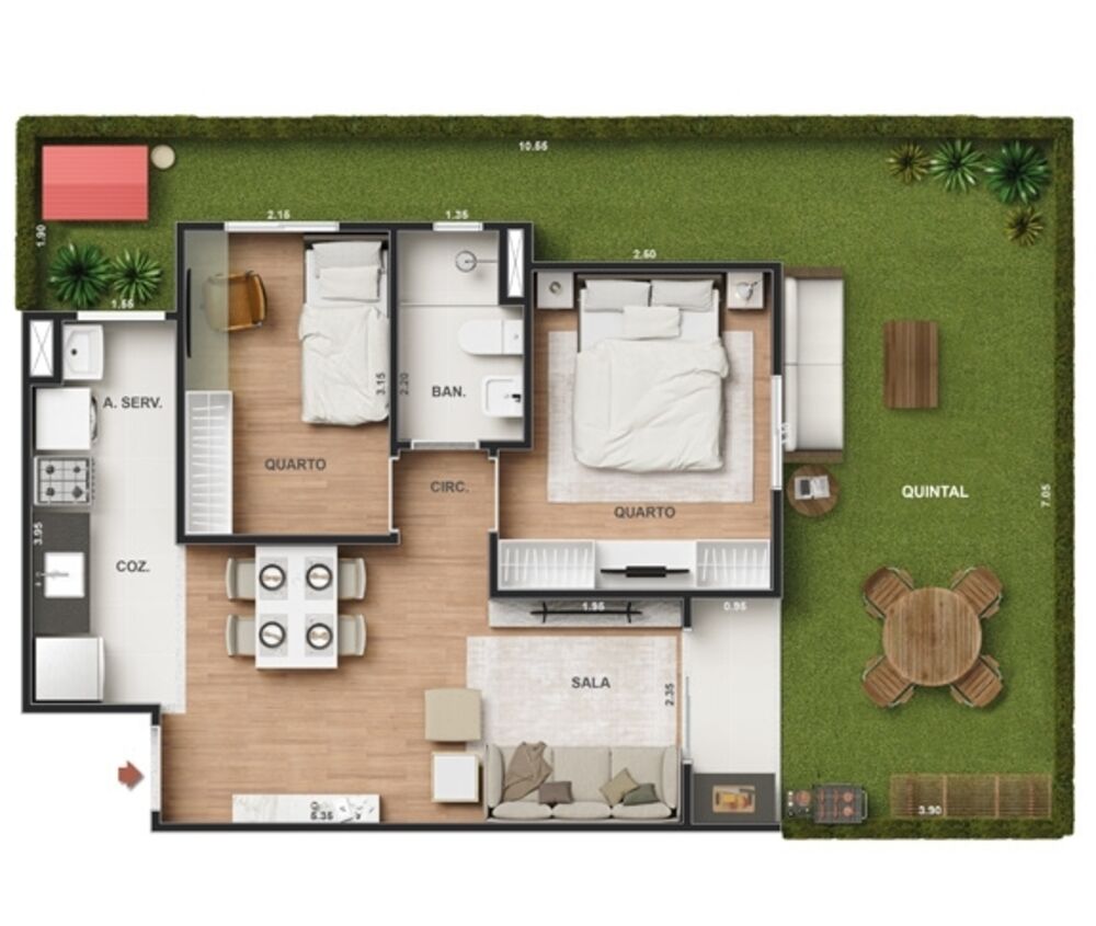 Apartamento, 2 quartos, 42 m² - Foto 26