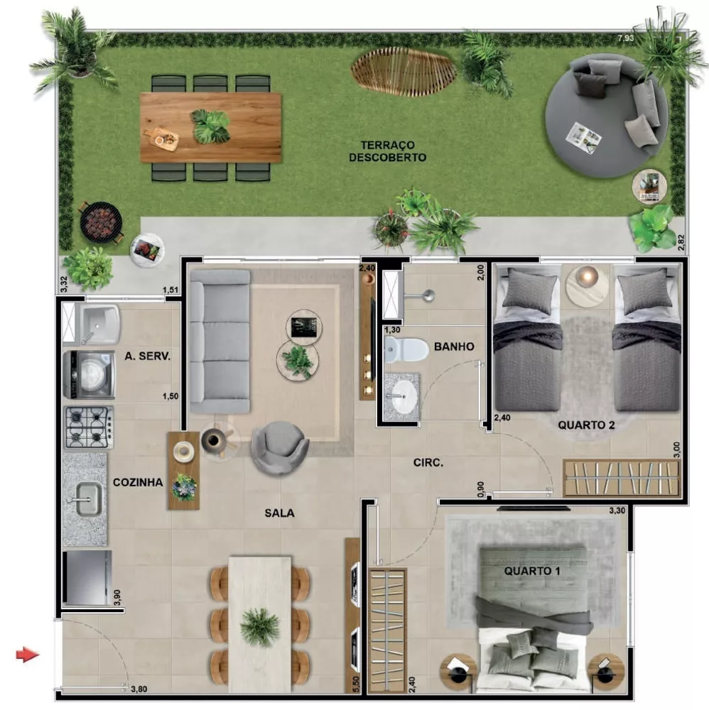Cobertura, 2 quartos, 121 m² - Foto 18