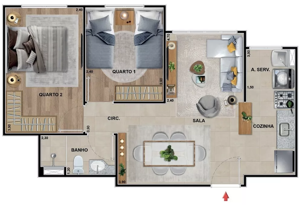 Cobertura, 2 quartos, 121 m² - Foto 31