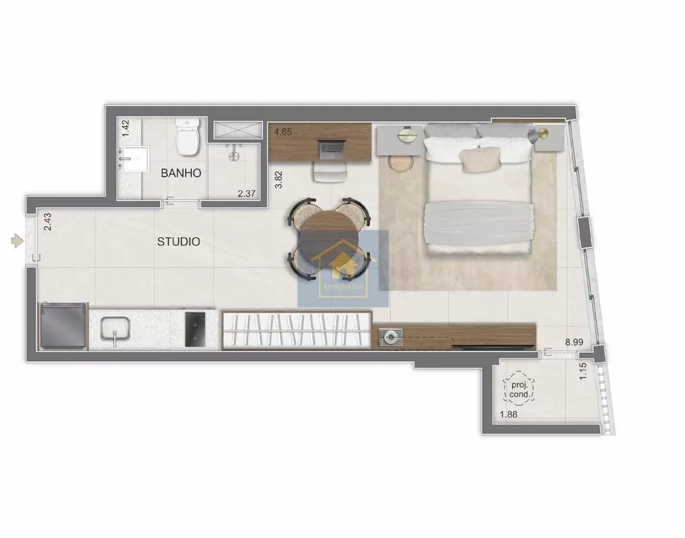 Cobertura, 2 quartos, 92 m² - Foto 7