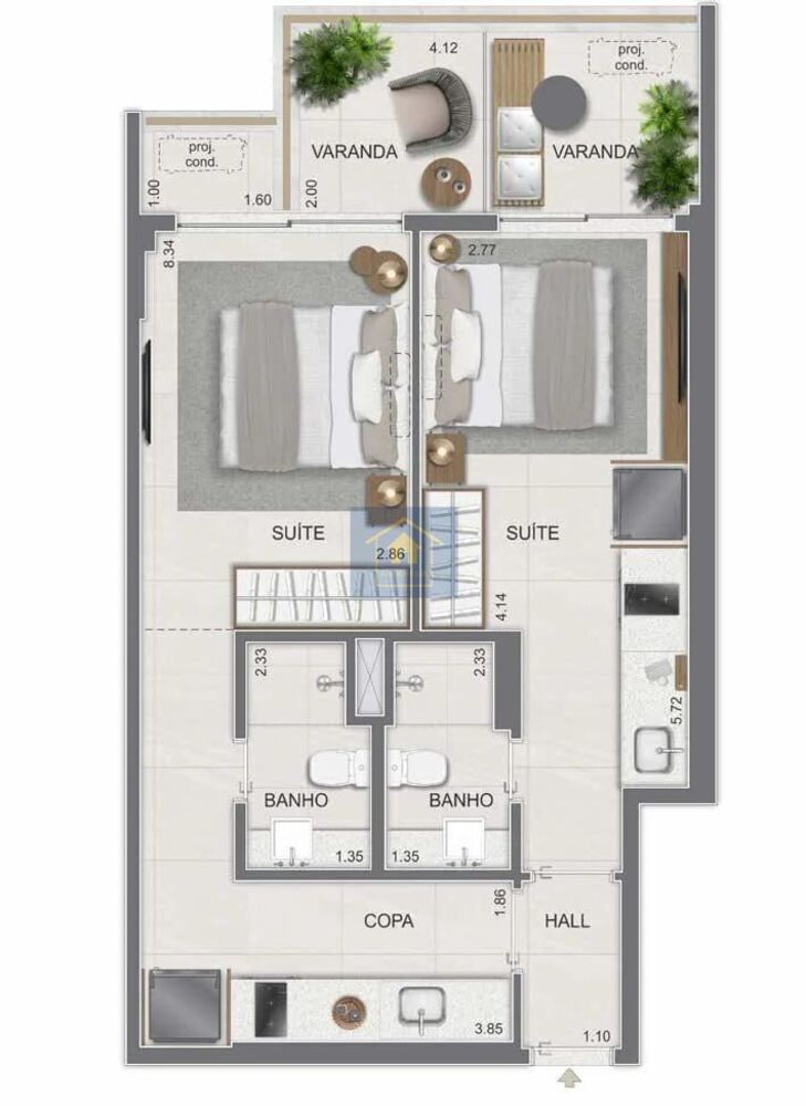 Cobertura, 2 quartos, 92 m² - Foto 18