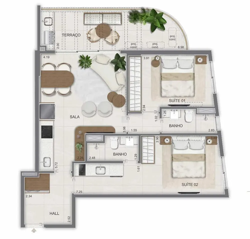 Cobertura, 2 quartos, 92 m² - Foto 31