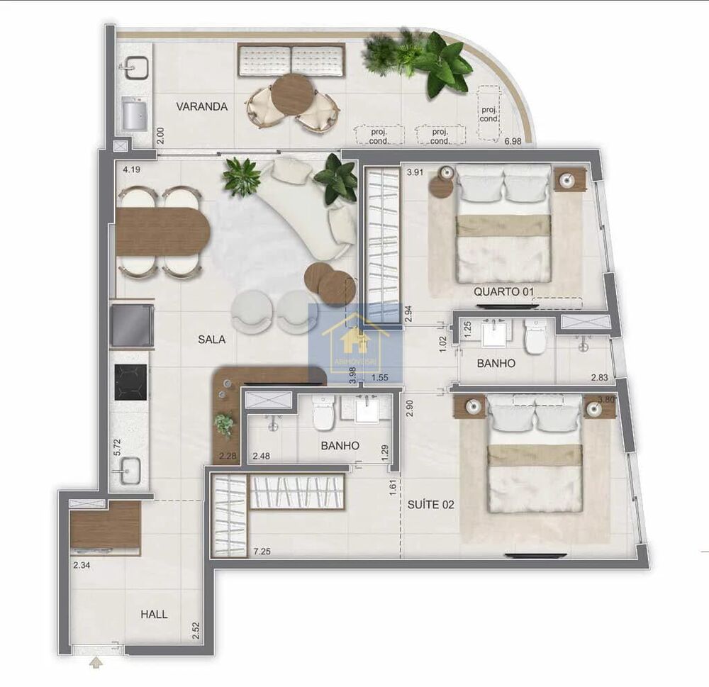 Cobertura, 2 quartos, 92 m² - Foto 11