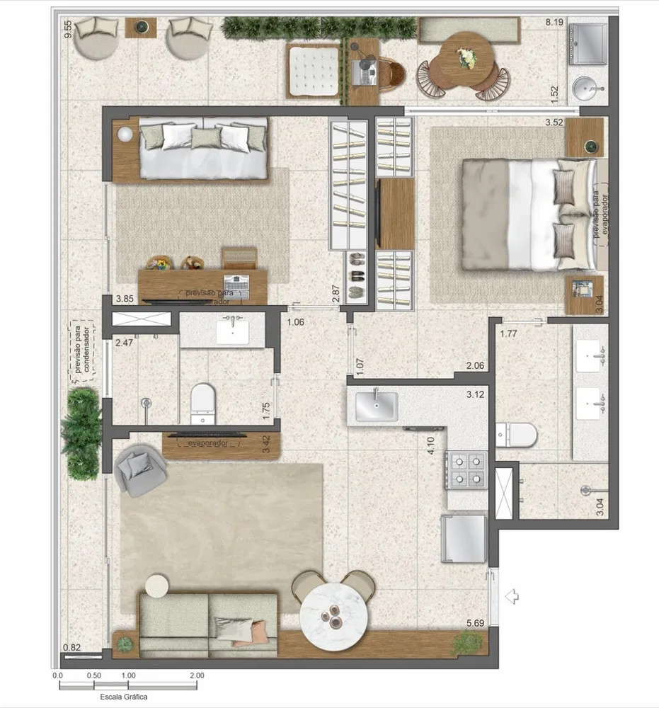 Apartamento, 1 quarto, 30 m² - Foto 64
