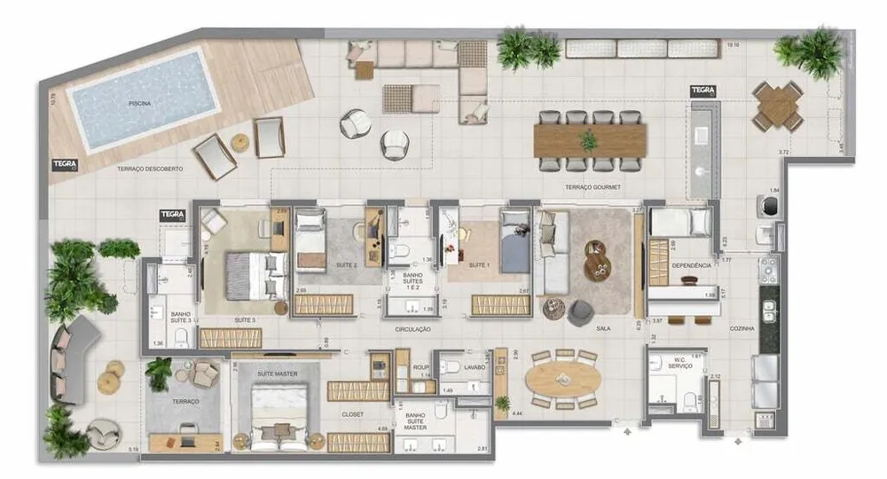 Cobertura, 4 quartos, 301 m² - Foto 171