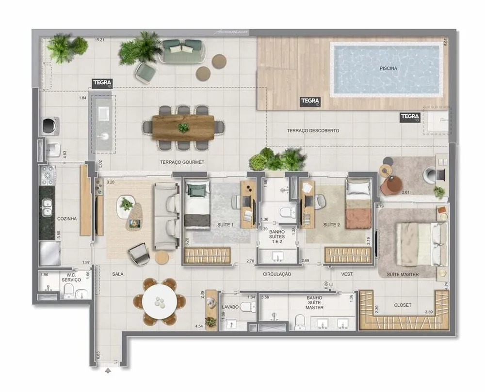 Cobertura, 4 quartos, 301 m² - Foto 149