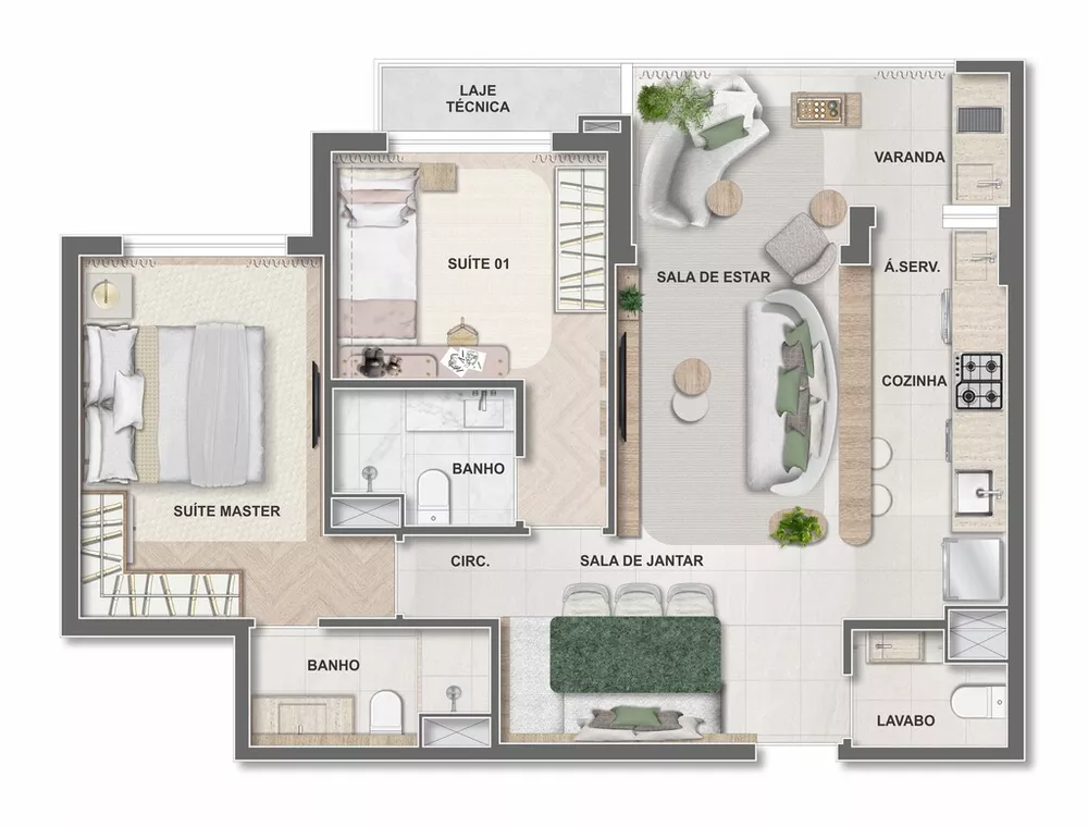 Apartamento, 2 quartos, 66 m² - Foto 69