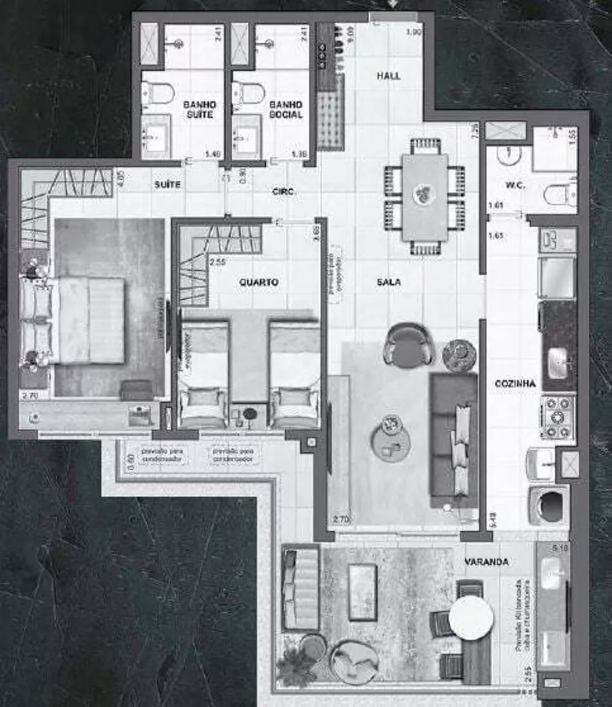 Apartamento, 2 quartos, 97 m² - Foto 8