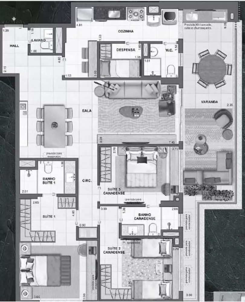 Apartamento, 2 quartos, 97 m² - Foto 6