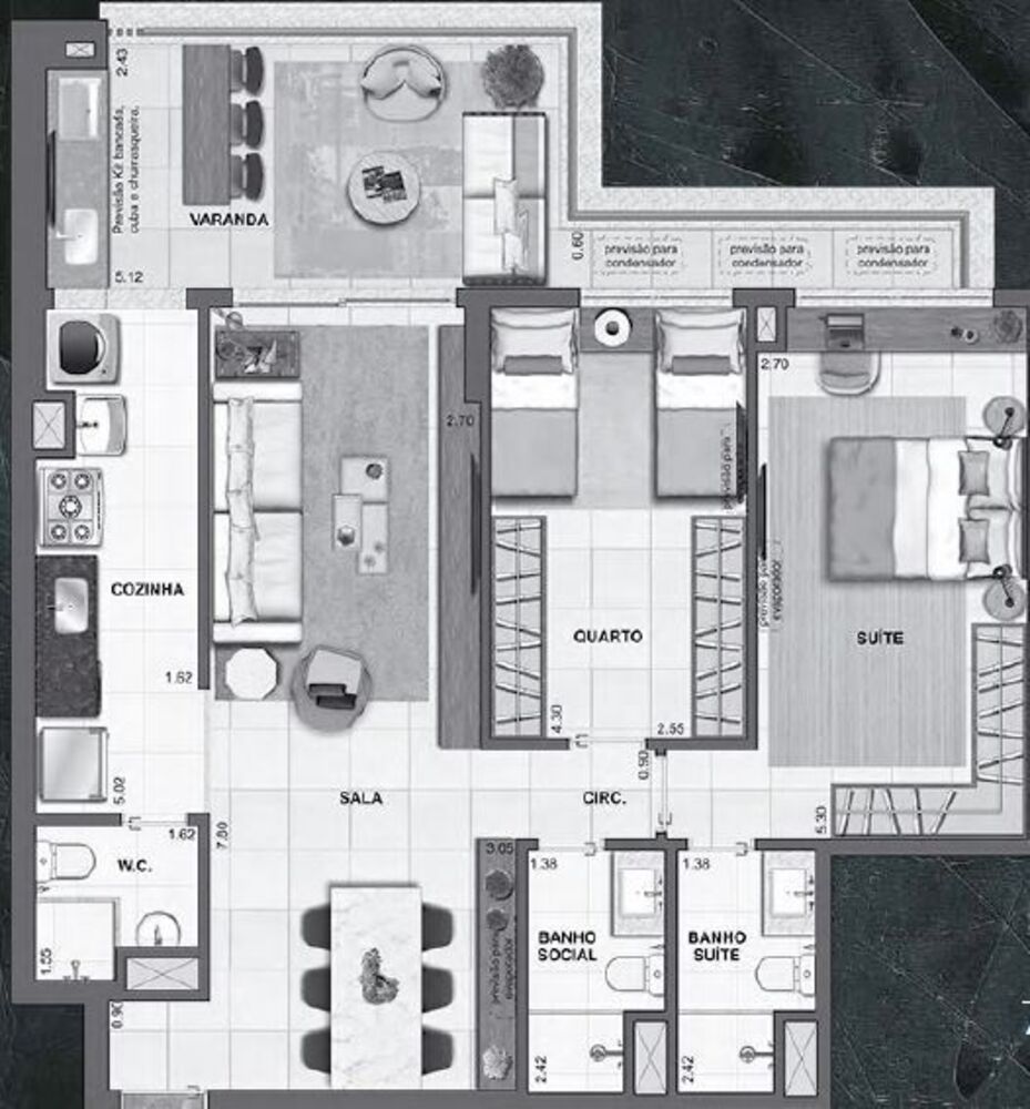 Apartamento, 2 quartos, 97 m² - Foto 56