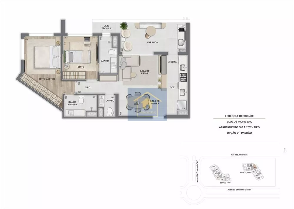 Apartamento, 3 quartos, 116 m² - Foto 1