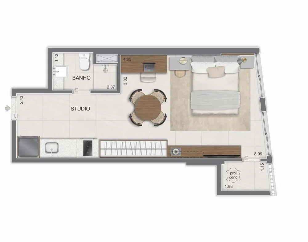 Cobertura, 2 quartos, 92 m² - Foto 11
