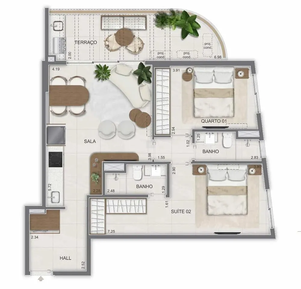 Cobertura, 2 quartos, 92 m² - Foto 13
