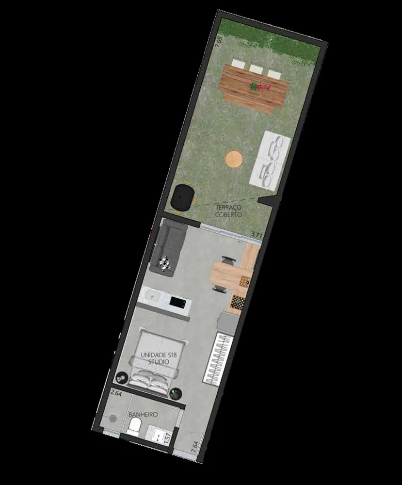 Apartamento, 1 quarto, 58 m² - Foto 40