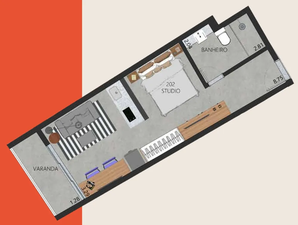 Apartamento, 1 quarto, 58 m² - Foto 22