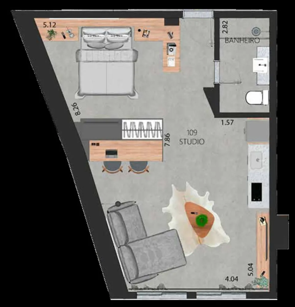 Apartamento, 1 quarto, 58 m² - Foto 30
