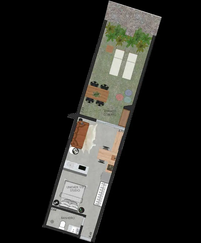 Apartamento, 1 quarto, 58 m² - Foto 41
