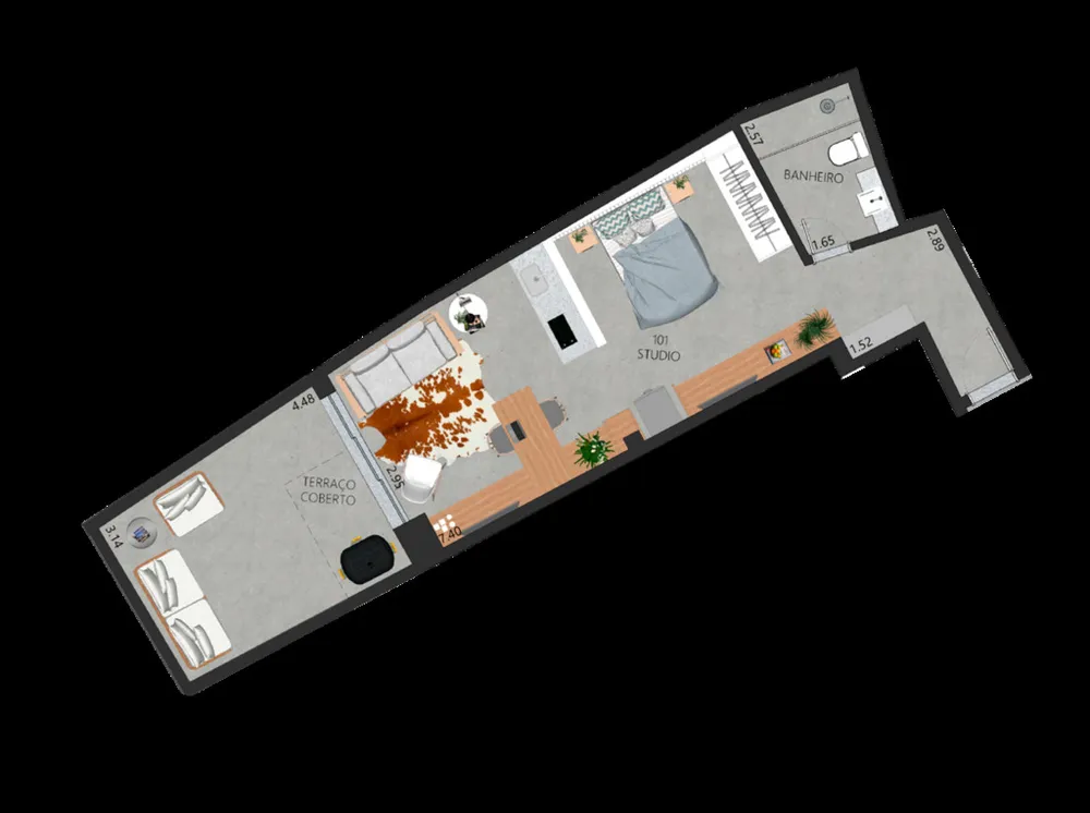 Apartamento, 1 quarto, 58 m² - Foto 19