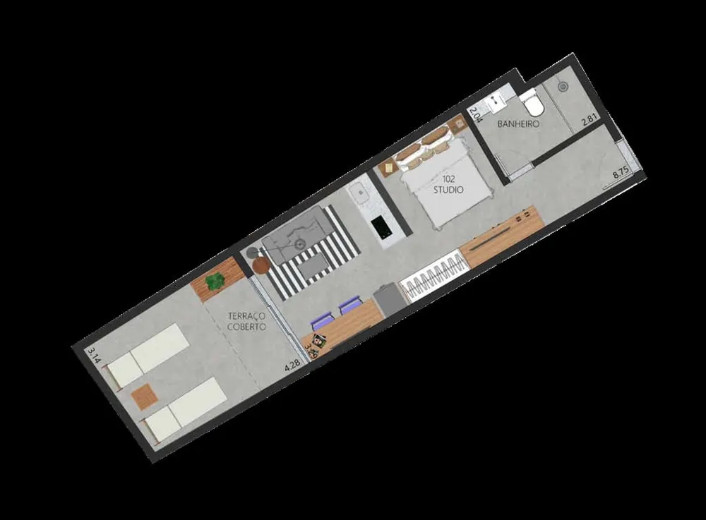 Apartamento, 1 quarto, 58 m² - Foto 21