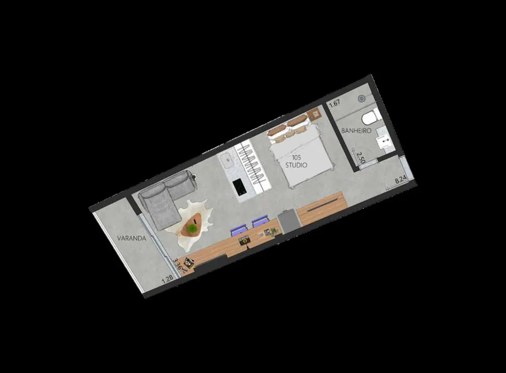 Apartamento, 1 quarto, 58 m² - Foto 26