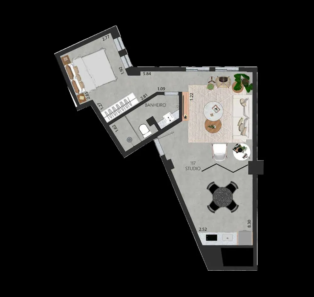 Apartamento, 1 quarto, 58 m² - Foto 38